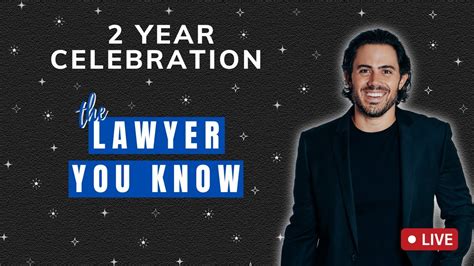 Live Lawyer You Know Year Celebration Q A Youtube