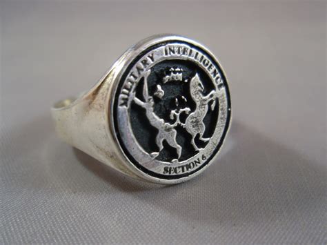 Military Intelligence MI6 James Bond section 6 sterling silver