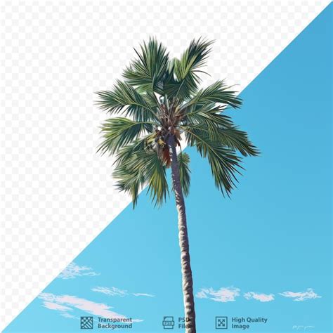 Premium PSD A Picture Of A Palm Tree With The Words Welcome To The