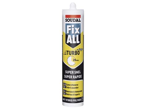 Soudal Fix All Turbo Colle De Montage 290ml Blanc Hubo