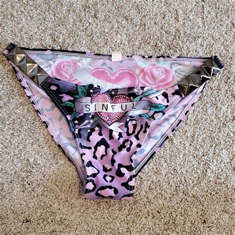 Affliction Swim Affliction Sinful Bikini Bottom Size Medium Poshmark