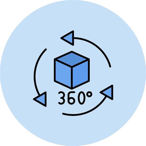 Premium Vector 360 Degrees Flat Illustration