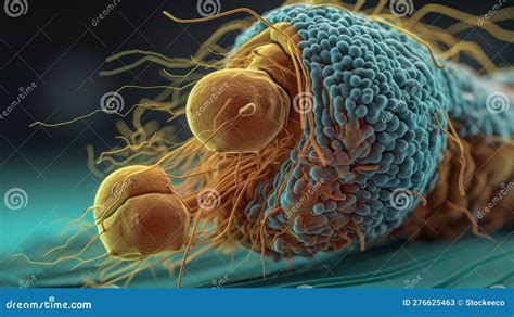 Hyper-realistic Detail of M2 Receptor Communication Under Microscope ...