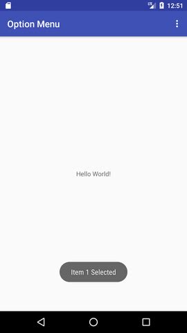 Android Option Menu Example - javatpoint