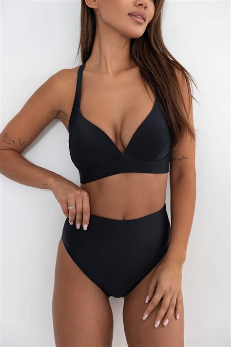 G Ra Od Bikini Push Up Usztywniana Mira Czarny Nero Modne Lato Bodya Eu