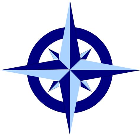 Blue Compass Rose Clip Art At Vector Clip Art Online