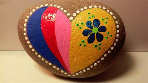 Painted Rock Heart