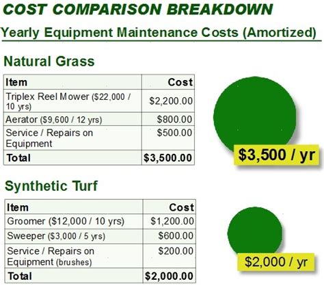 Cost Of Natural Grass Vs Synthetic Turf Pt Tmc Sports Turf