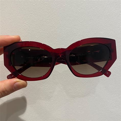 Versace Sunglasses Model 4376b Colour Red Lens Depop