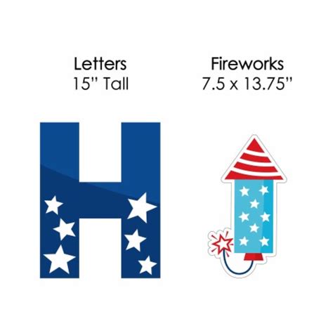 Big Dot Of Happiness Firecracker 4th Of July Lawn Decor Yard Signs
