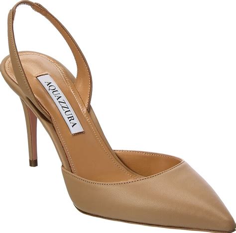Aquazzura So Nude Leather Slingback Pump ShopStyle