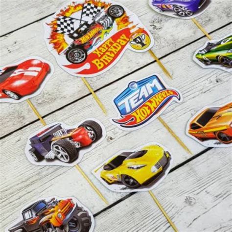Hot Wheels Cupcake Topper Shopee Philippines