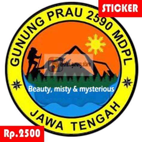 Sticker Gunung Prau Lazada Indonesia