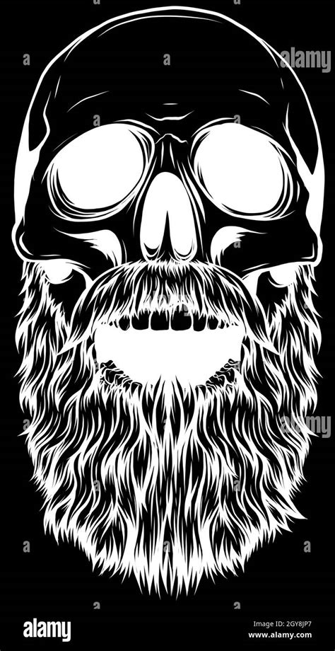 Bearded Skull Vector Hi Res Stock Photography And Images Alamy