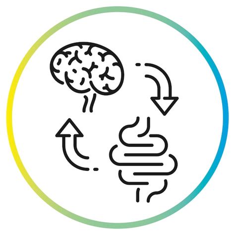 Premium Vector Gut Brain Connection Icon