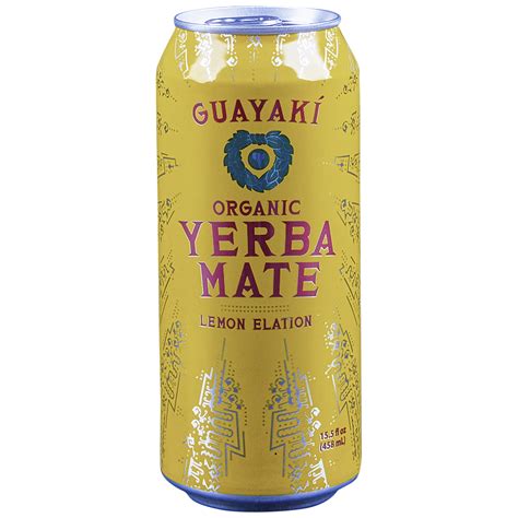 Guayaki Yerba Mate Lemon Elation 15 5 Oz Can Applejack