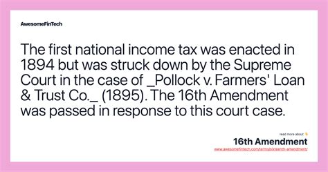 16th Amendment Awesomefintech Blog