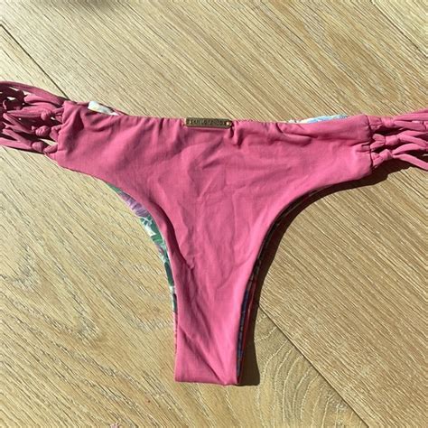 San Lorenzo Swim San Lorenzo Cheeky Reversible Pink Bikini Bottoms