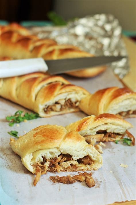 Homemade Chicken Bread Roll, Braided and Stuffed Chicken Bread