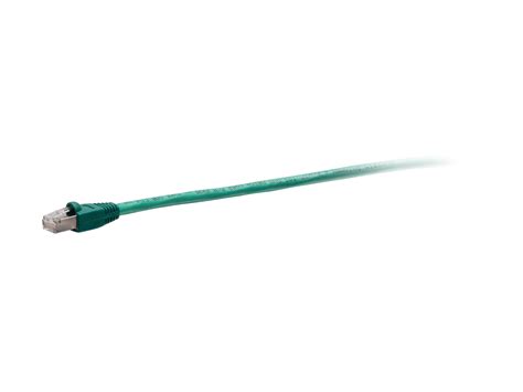 C2G (Legrand) 3FT Cat6A 10GbE Shielded (S/FTP) Snagless Patch Cable 26AWG — Green (5-Pack) (CG-C6-C6A-STP-3FT-GN-5PK)