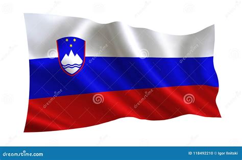 Slovenia Flag A Series Of `flags Of The World Stock Illustration