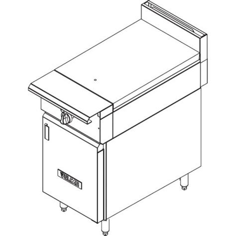 Vulcan V118H Liquid Propane V Series Modular Frame 18 Wide 1 Burner Full Hot Top Heavy Duty