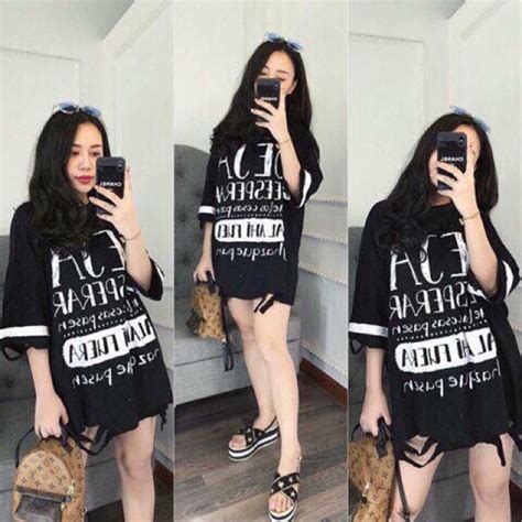 Mua Áo chữ rách cá tính chất mát đẹp kèm hình chụp thật Màu đen trắng nude Kết hợp vs quần