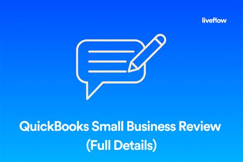 Quickbooks Small Business Review Full Details Liveflow