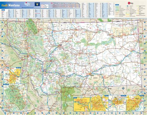 Large Detailed Roads And Highways Map Of Montana State With National