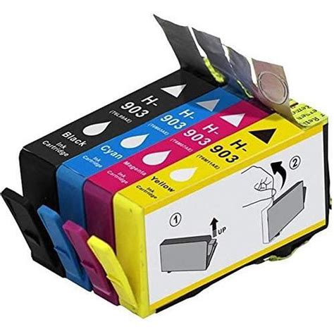 Woungzha 4x 903xl Ink Cartouches Dencre Compatible Pour Hp 903 Xl 903xl Avec Hp Officejet Pro