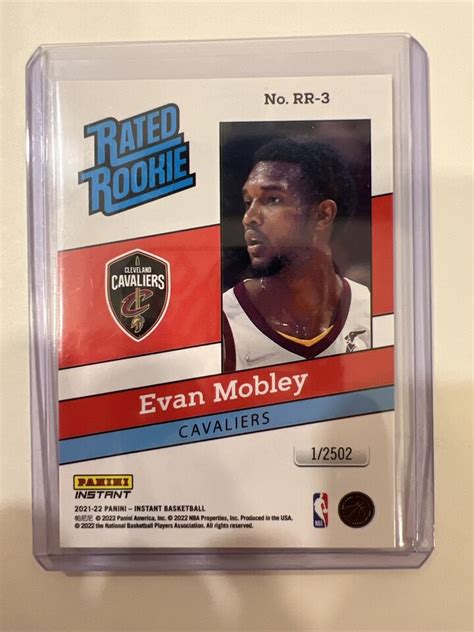 Evan Mobley Cavaliers Rated Rookie Card St Rc Panini