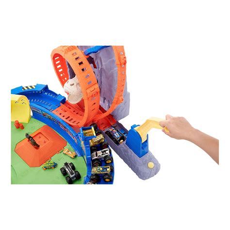 Hot Wheels Monster Trucks T Rex Volcano Arena