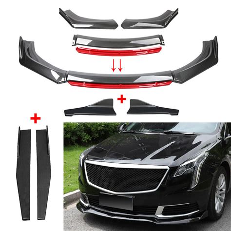 For Cadillac Xts Xt4 Xt5 Front Bumper Lip Spoiler Body Kitside Skirt