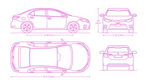 Toyota Corolla Dimensions And Drawings Dimensionsguide