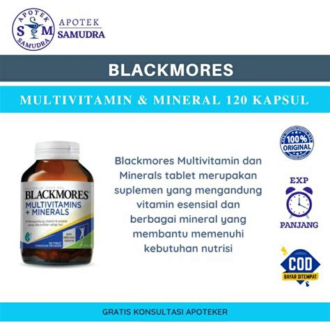 jual blackmores multivitamin minerals  kapsul  memenuhi