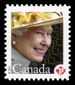 Queen Elizabeth II Canada Postage Stamp