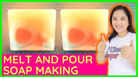 Melt And Pour Soap Making Using Heart Embeds D Clumsy Soaper Youtube