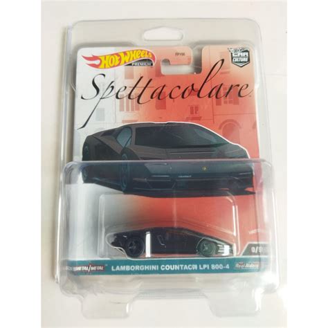 Hot Wheels Premium Spettacolare Lamborghini Countach LPI 800 4 Black Chase Car Shopee Malaysia