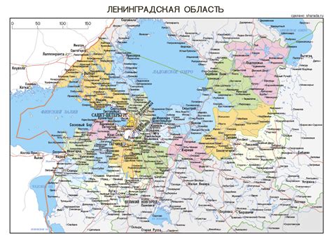 Обзорная карта ленинградской области - 85 фото