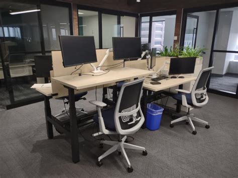 Haworth Benching Sit Stand Desks Conklin Office Furniture