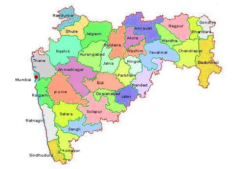 maharashtra map districts  maharashtra map geography map india map