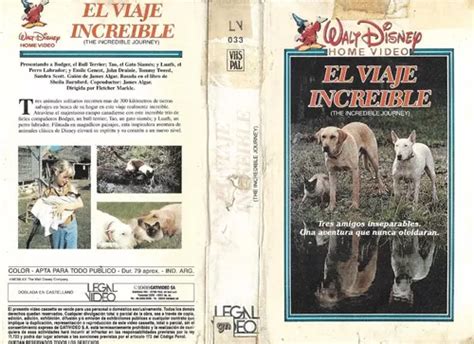 El Viaje Increible Vhs Walt Disney Español Latino MercadoLibre