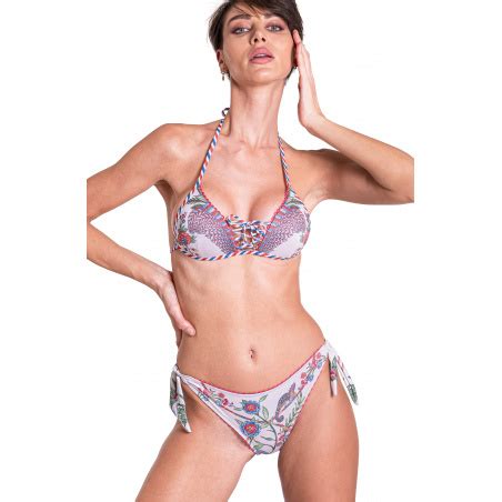 Bikini Triangle Push Up Slip Lady Chameleon Taille S Couleur Blanc