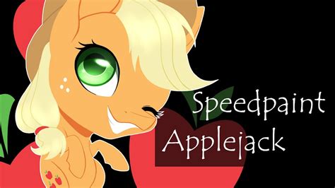 Speedpaint Applejack Youtube