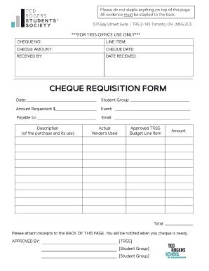 Cheque Requisition Form Fill Online Printable Fillable Blank