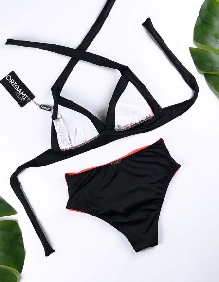 Texas Neon Coral HD 240 Origami Bikini