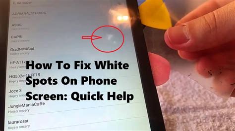 How To Fix White Spots On Phone Screen: Quick Help - MobbiTech