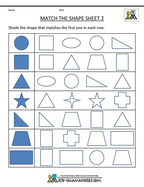 Free Printable Shape Worksheets Match The Shapes 2  1000×1294 Shapes Worksheet