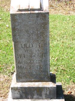 Lilly Laveda Hamrick Grant 1880 1924 Mémorial Find a Grave