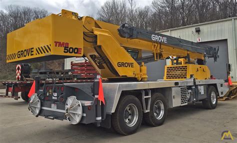 Grove Tms E Ton Telescopic Boom Truck Crane For Sale Hoists